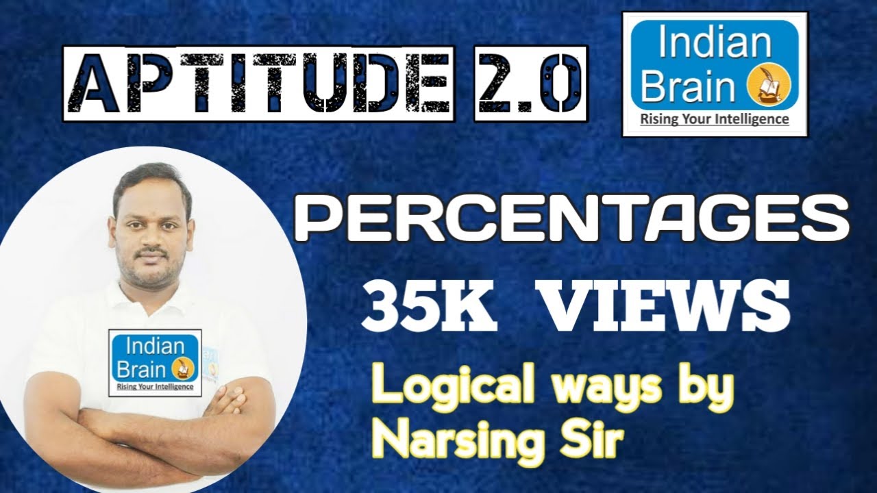 Aptitude Percentages Problems Narsing Sir Arithmetic Online Classes Aptitude percentages problems narsing sir arithmetic online classes