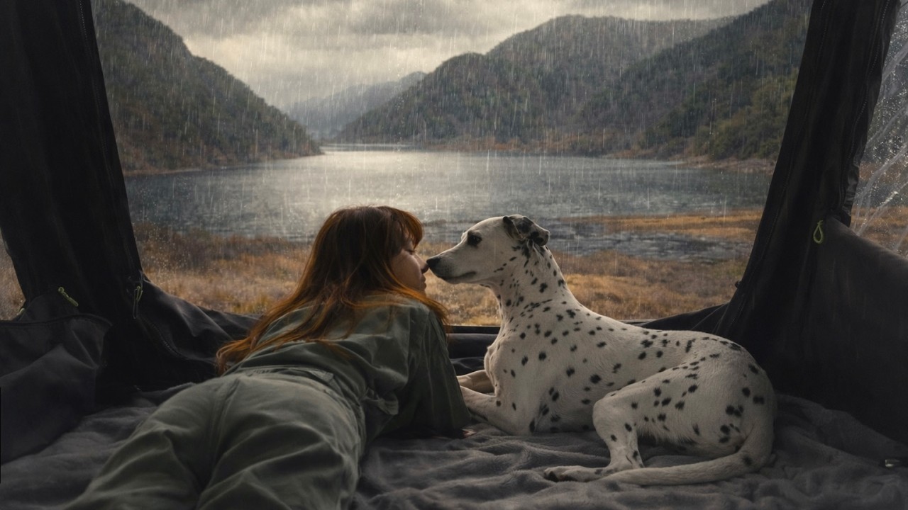 ☔️Ночь под проливным дождем, уютное времяпрепровождение в палатке🚚 Идеальная автомобильная палатка!