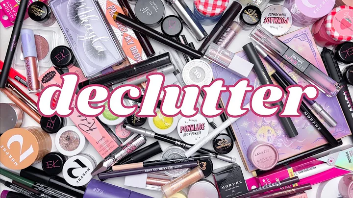 MY BIGGEST DECLUTTER EVER! *eyeliner, brows, mascara, etc.* | Paige Koren