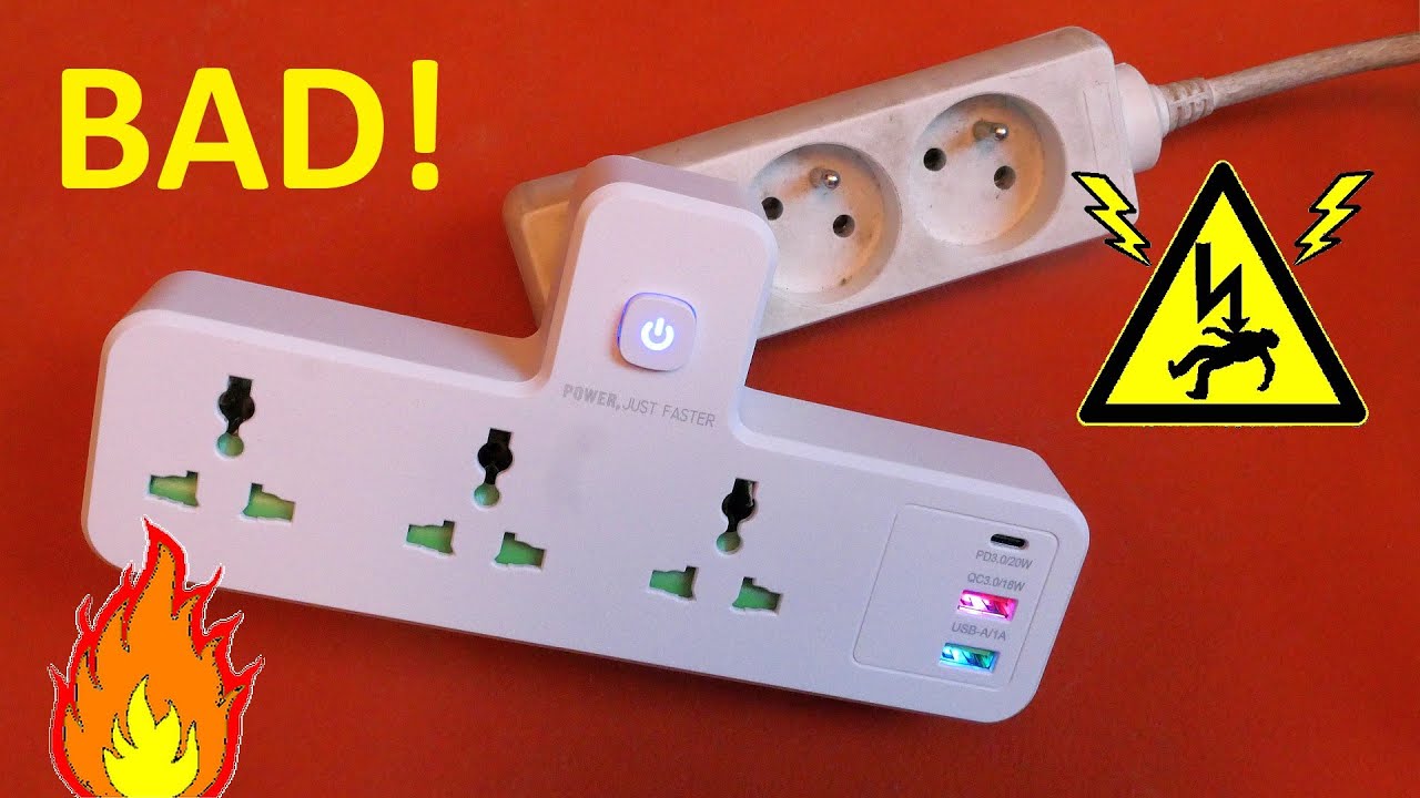 Dangerous Extension with USB Ports and LEDs