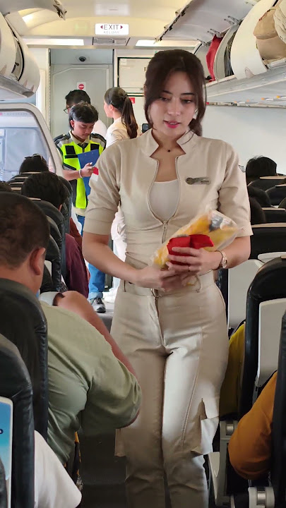 The beauty of Super Air Jet flight attendants shines through in every smile and service ✈️✨
