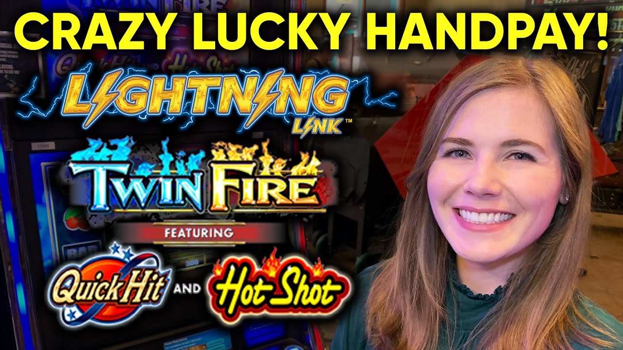 INSANELY LUCKY JACKPOT HANDPAY! Twin Fire Slot Machine! Started With