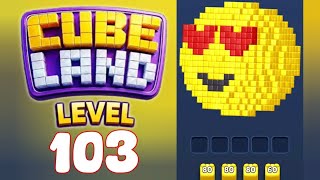 Cube Land Puzzle Level 103 Walkthrough