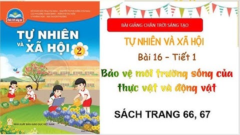 Tự nhiên và xã hội lớp 2 |  bài 16 Bảo vệ môi trường sống của thực vật và động vật tiết 1