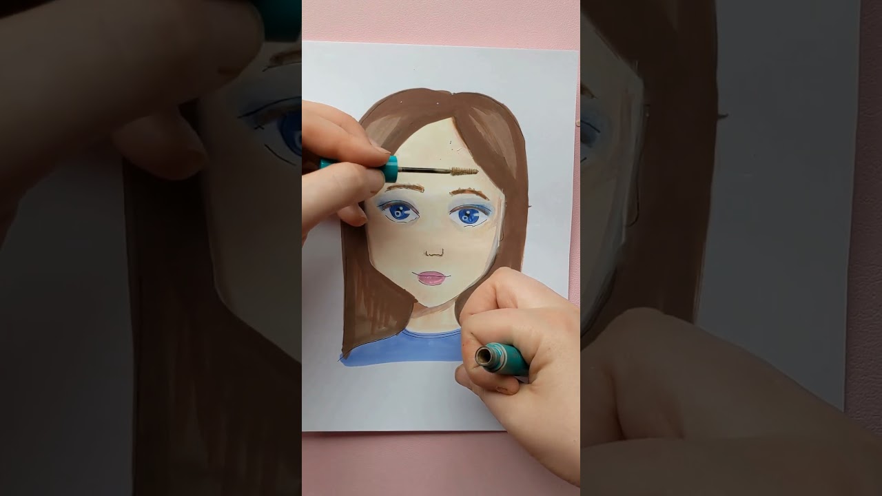 ASMR Paper Doll Makeup 💄✨ 