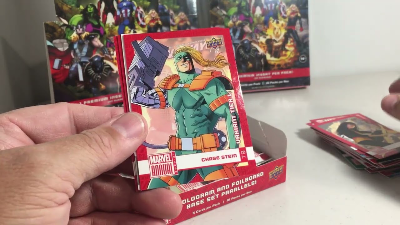 Opening Hobby Box #1 of 2020-21 Upper Deck Marvel Annual Comic Book Cards