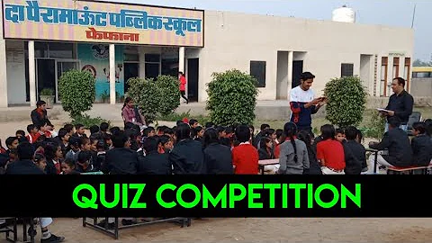 Quiz Competition | Paramount School Fefana | Arun ...