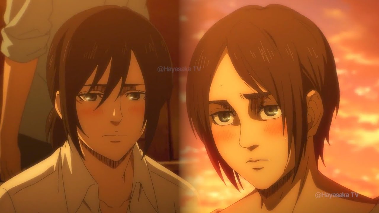 Eren And Mikasa Blushing Eren Loves Mikasa And His Friends Attack On Titan Youtube