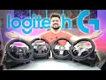 Сравнение всех рулей Logitech G25 G27 G29 G923