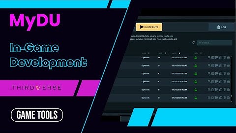 New Blueprint Management Tool for MyDU (Dual Universe) | Organize, Export, Archive Easily