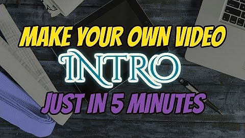 Make Your Own 3D/2D INTRO VIDEO // JUST IN 5 MINUTES // FREE //  HINDI //