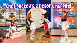 DAY ONE IN ORLANDO🇺🇸 | Chef Mickey's Character Breakfast, Resort Hopping & Disney Springs