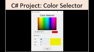 Color Selector C# | Windows forms | C# Tutorial screenshot 3