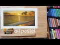 oil pastel drawing / Golden sea / MUNGYO / 바다그리기