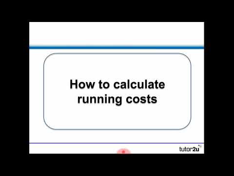 Calculating business running costs