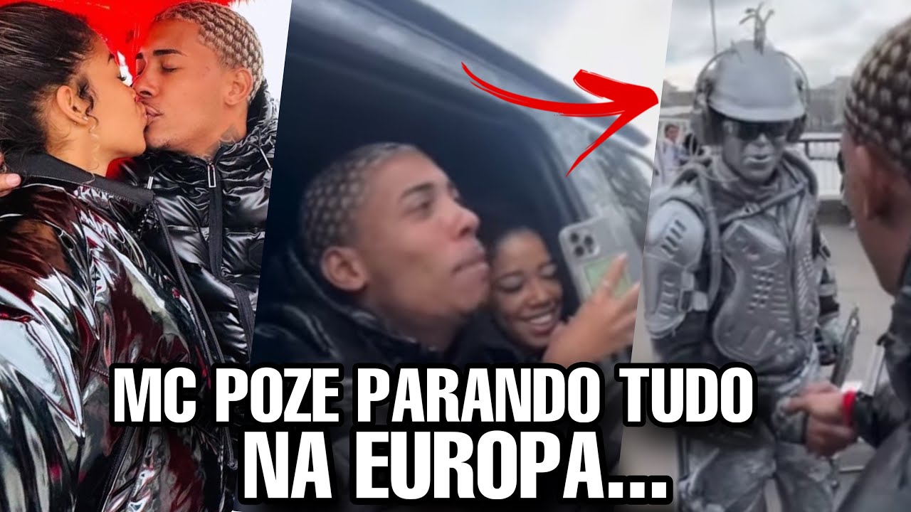 MC POZE parando tudo na INGLATERRA com a NORONHA VIVIANE sua ESPOSA…