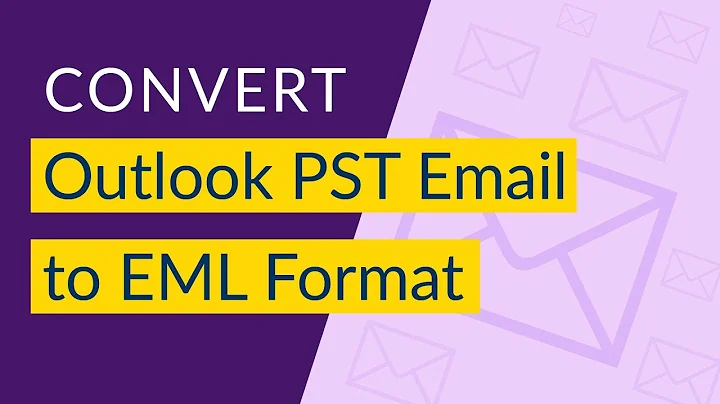 Convert PST to EML I How to Convert Outlook Email to EML Format I Outlook to EML Converter