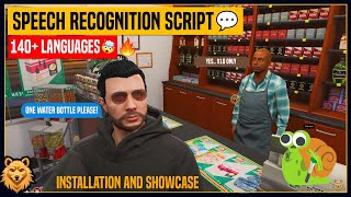 [QBCore/ESX] Speech Recognition Script in FiveM | 140+ Languages | Installation and Showcase | FiveM