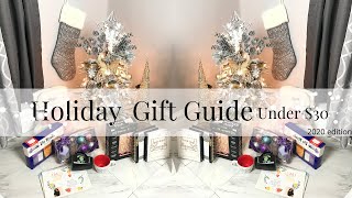 Holiday Gift Guide 2020 Under $30 (for her) |beauty, self care, home|