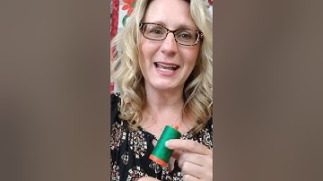 Aurifil Thread:  Finding the starting point on a new spool.