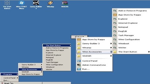 Wine Start Menu New on ExaGear Android