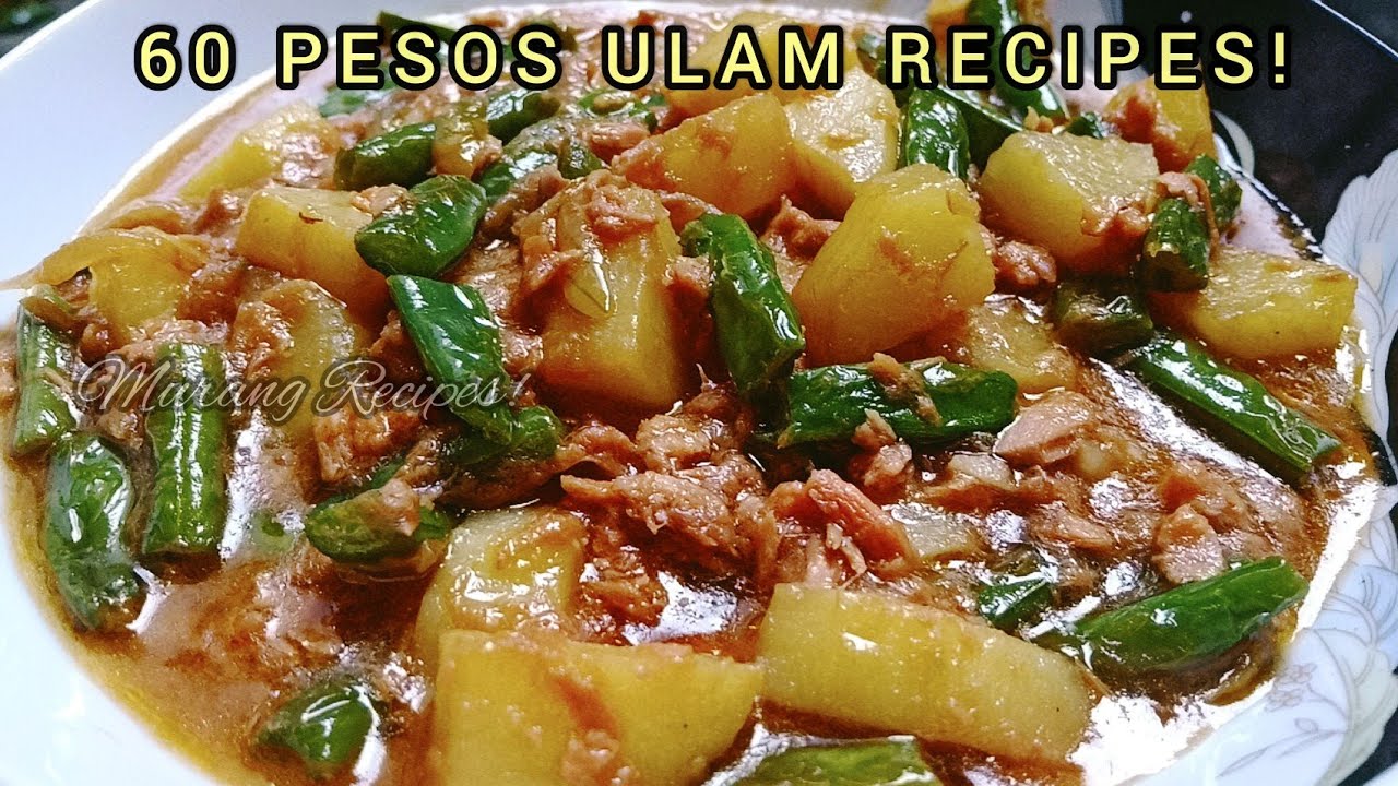 Must Try! 60 Pesos Ulam Recipe. Corntuna with Potatoes & Bagio Beans