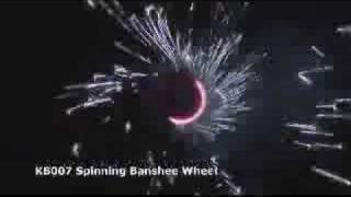 Stealth Fireworks - Spinning Banshee Wheels