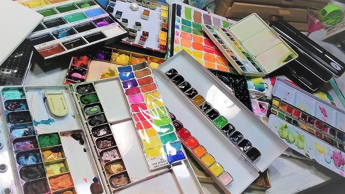 I May Have a Problem: Reviewing All of My Watercolor Pallets — Art Over Easy