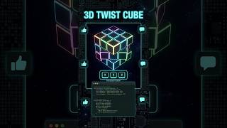 How to Build a 3D Rubik's Cube in HTML 🧊🎲✨ #coding #shorts