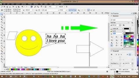 Sử dụng công cụ text trong corel x6 0 - How To Use CorelDRAW