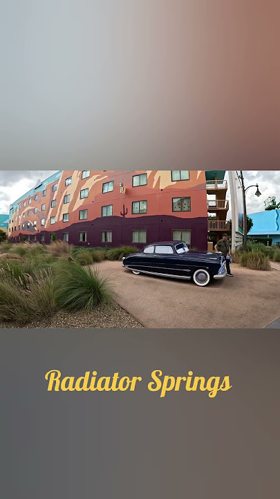 Disney's Art Of Animation Resort #radiatorsprings #disneyvacation #cars #rayomcqueen #travel
