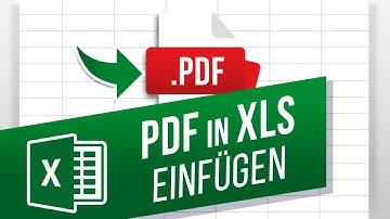 PDF in Excel einbinden | PDF als Objekt in Excel einfügen