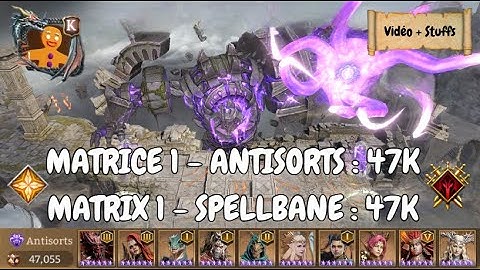 MATRICE 1- Antisorts : 47K / MATRIX 1 - Spellbane: 47K / Watcher of Realms