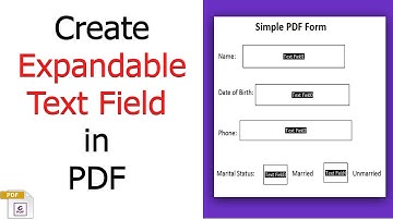 How to create expandable Text Field in PDF with Nitro Pro