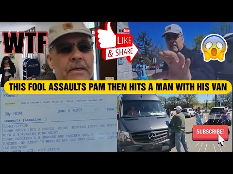 Novi Post Office Part 3 Crazy Guy Attacks Pam And Hits A Guy With Van
