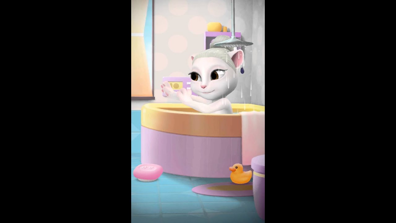 [My Talking Angela]Shower time YouTube