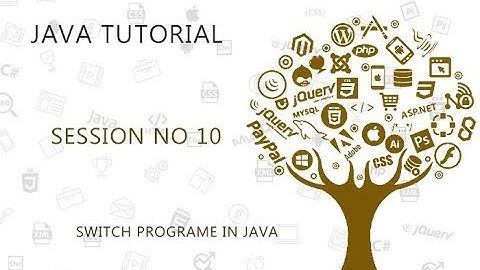 JAVA TUTORIAL  10  SWITCH PROGRAM IN JAVA