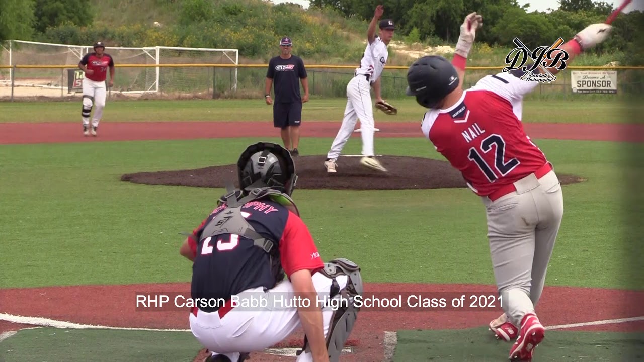 RHP Carson Babb Hutto High School Class of 2021 - YouTube