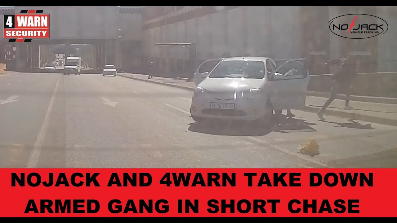 SHORT HIGHSPEED PURSUIT AND TAKEDOWN OF ARMED ROBBERS