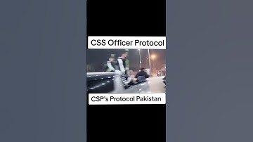 CSS officer protocol| PMS officer protocol Css officer watts app status@Css_143