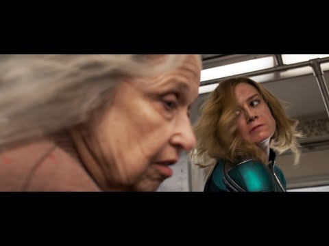 Captain Marvel Vs Granny - Train Fight Scene - Captain Marvel (2019) Movie CLIP HD