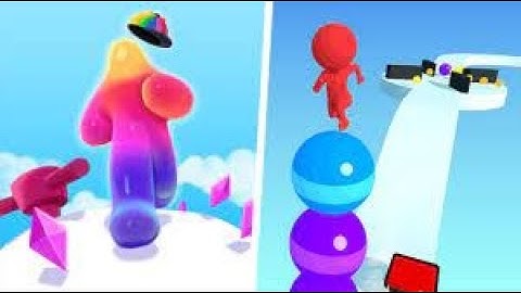 Blob Runner 3D VS STACK RIDER Gameplay Android, iOS #136 4K