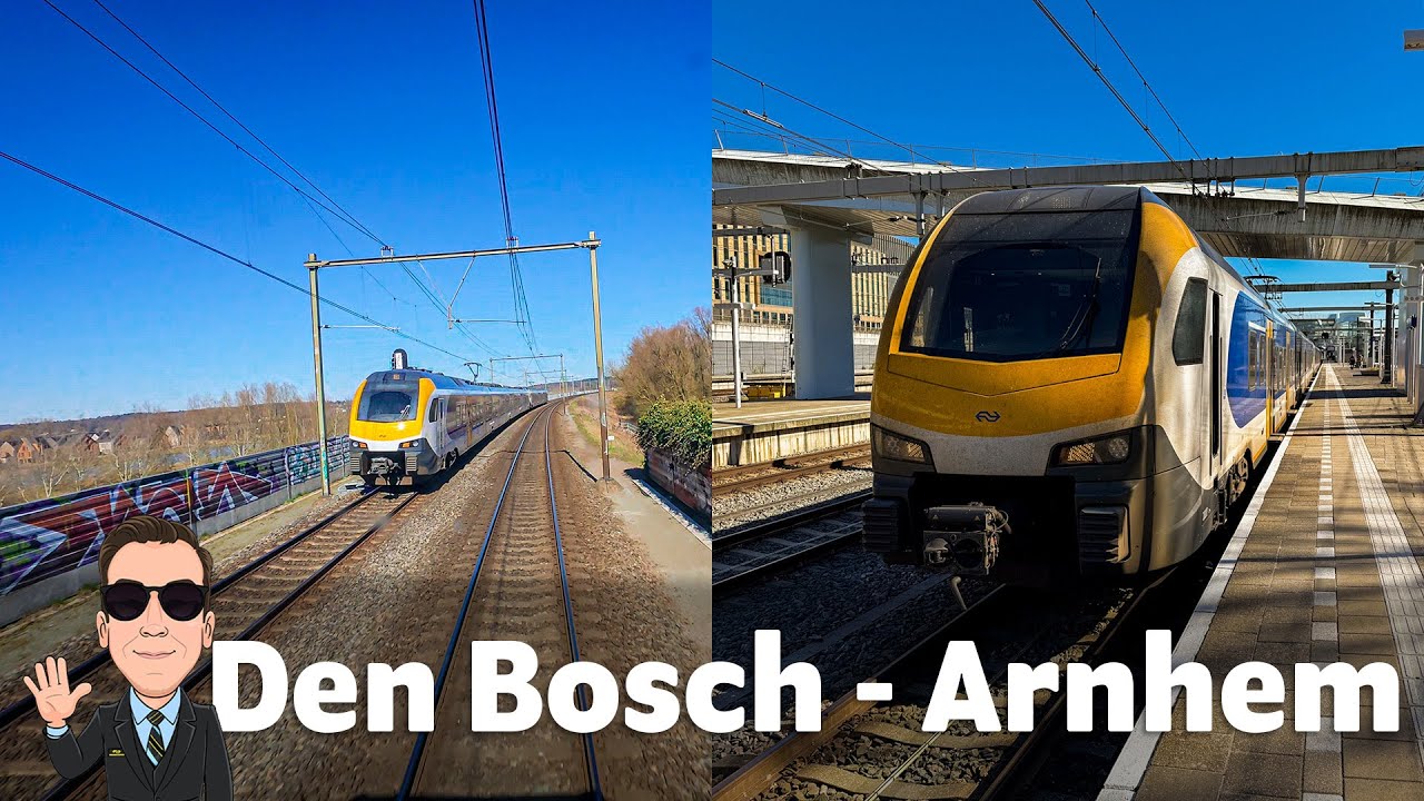 Спокойная поездка на спринтере! | Sprinter 's-Hertogenbosch - Arnhem Centraal (FLIRT-3)