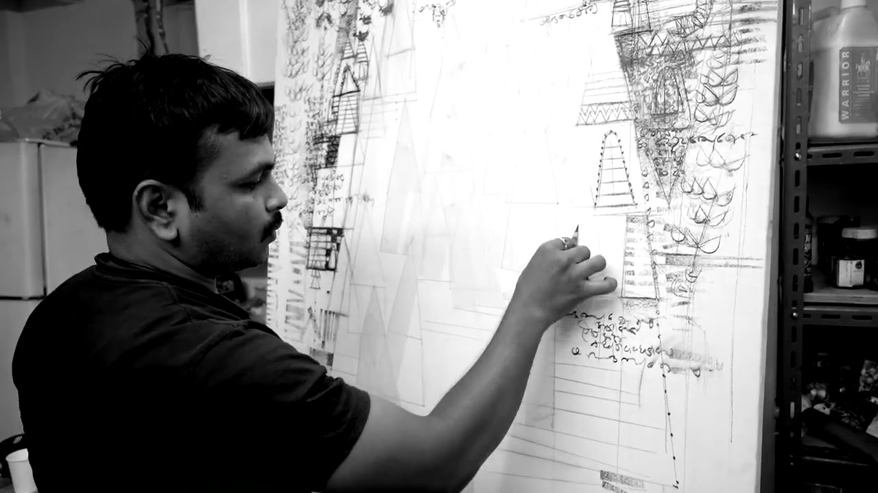 Artist Amol Pawar for The Collective Gender - Life and Light in One Existence curated by Vidhya G N