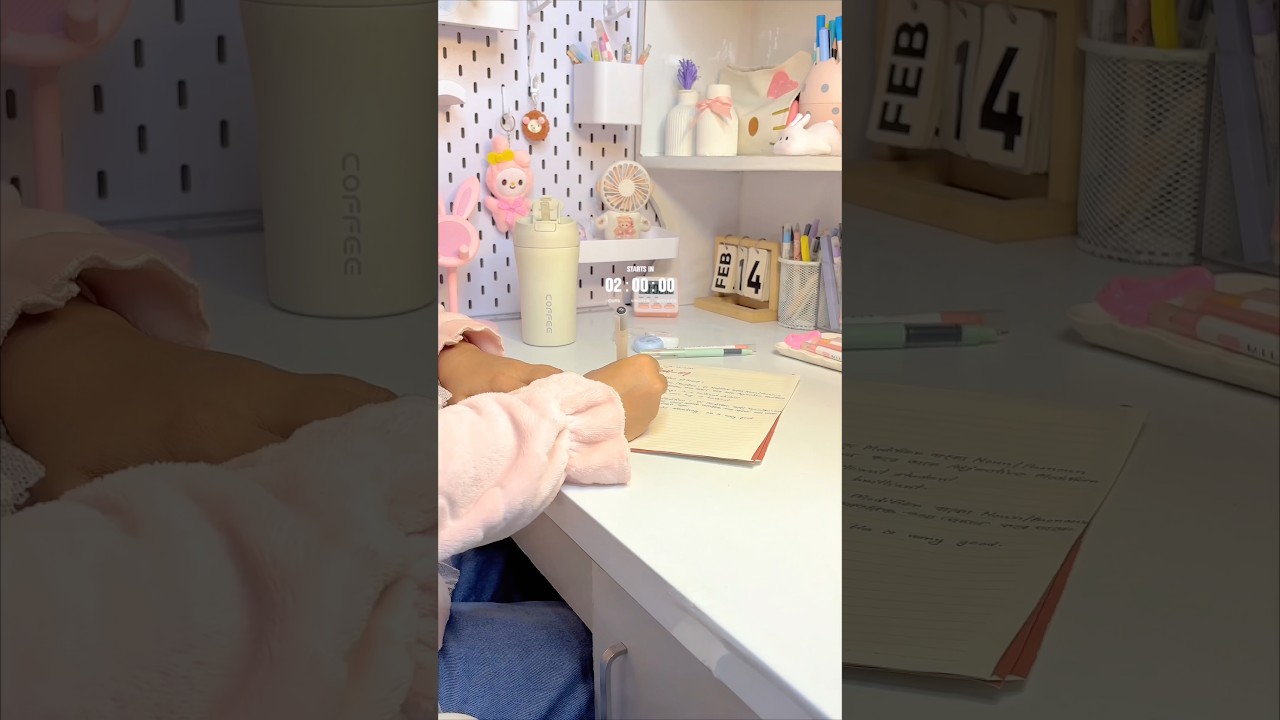Study vlog📝🌷🎧 #study #studywithme #studyvlog #aesthetic #shortvideo #shorts #shortsfeed #trending