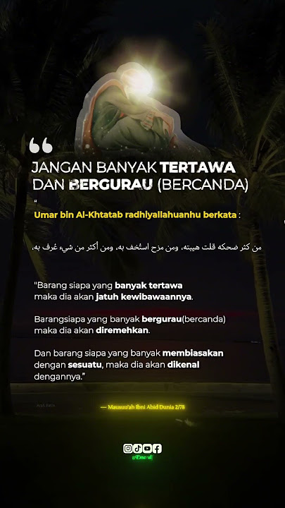 “A LOT OF LAUGHTER CAN KILL THE HEART”— #laughter #laughter #like #joking #quotes #islam