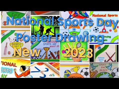 National Sports Day Drawing / National Sports Day Poster Drawing / How to draw National sports day