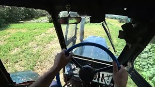 Как работает трактор т 40 Вид из кабины