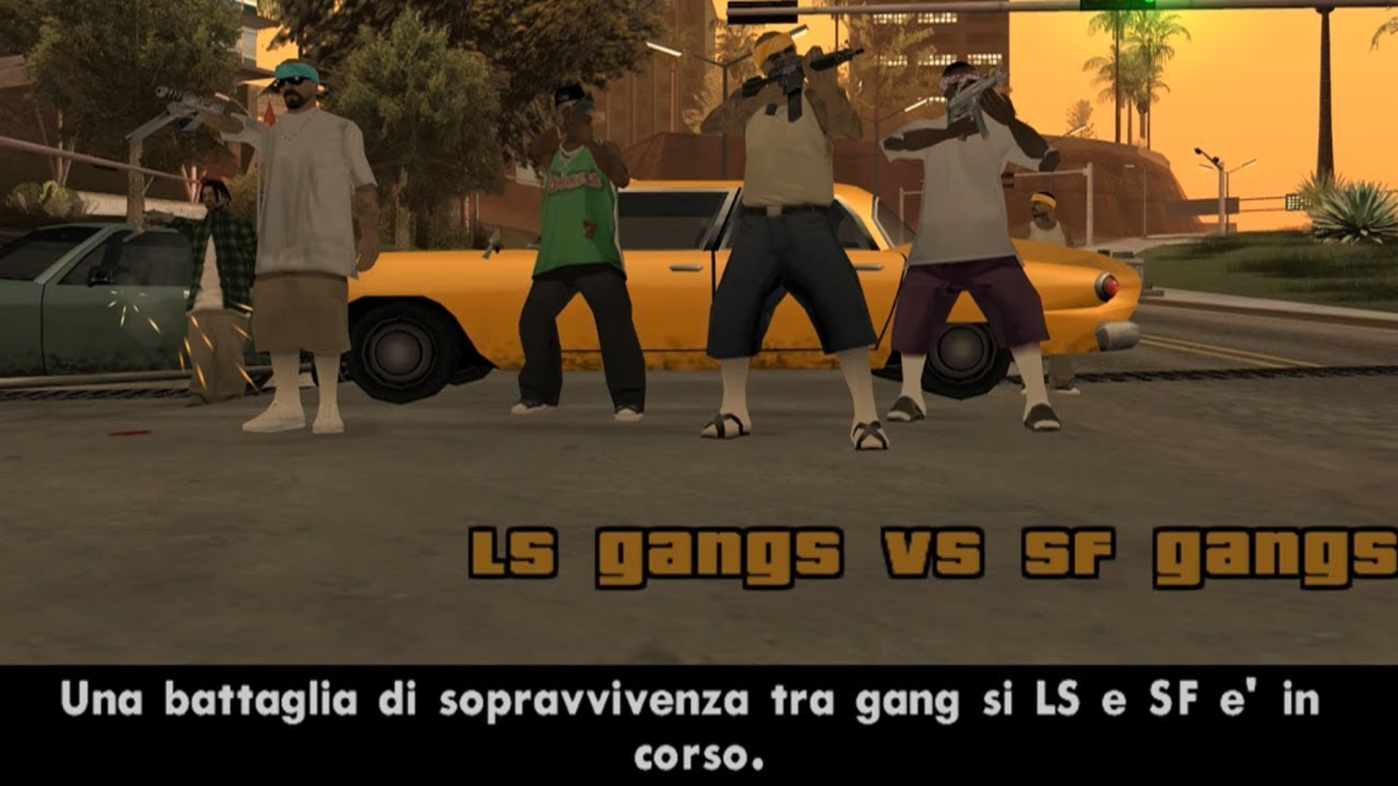 GTA san andreas - DYOM mission # 78 - LS Gangs vs SF Gangs