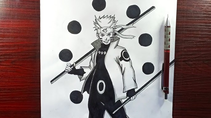 ANIME CHARACTER DRAWING CHALLENGE  NARUTO IN SAGE MODE  — Steemit